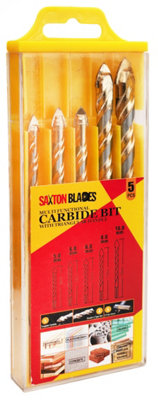 Saxton 5pc Multi-Material Tile Drill Bits Set