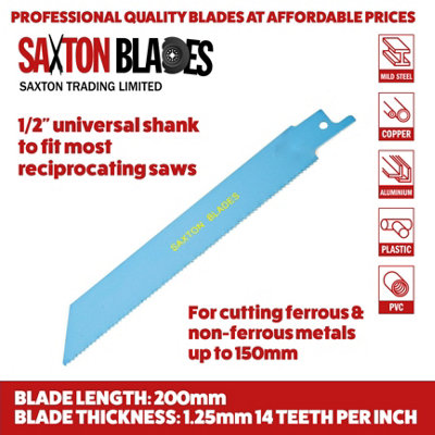 Saxton RPR12MXA 12 Blade Reciprocating Sabre Saw Combo Wood & Metal