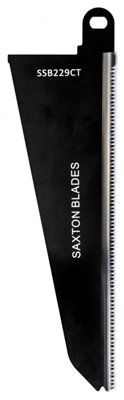 Saxton SSB03CB Wood and Metal Reciprocating Saw Blades Compatible with Scorpion Black & Decker Piranha Saws Pack of 3