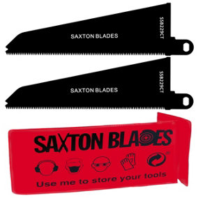 Saxton SSB229CT Wood & Plastic Reciprocating Saw Blade Compatible with Black and Decker Piranha Scorpion Saws Pack of 2