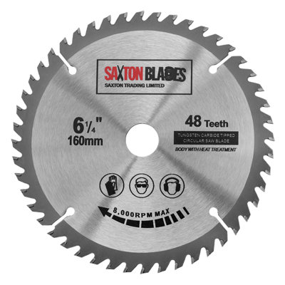 Para Madera Hojas De Sierra Circular Saxton TCT 165 Mm – Pack