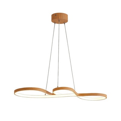 Saxton - Wood Effect LED Ceiling Pendant