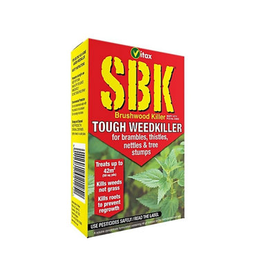 SBK Brushwood Tough Weed Killer 125ml  Effective Herbicide for Tough Weeds & Woody Plants