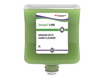 SC Johnson LIM2LT Solopol Lime Medium/Heavy-Duty Hand Wash Cartridge 2 Litre