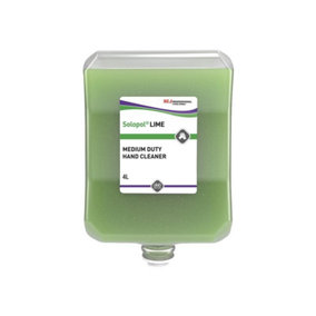 SC Johnson LIM4LTR Solopol Lime Medium/Heavy-Duty Hand Wash Cartridge 4 Litre