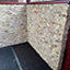 Scabos Multi Colour Travertine 2.5 x 5cm Brick Size Split Face Cladding 30.5 x 30.5cm Tile, Sold Per Tile