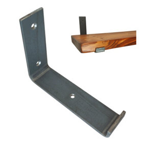 Scaffolding Shelf Bracket Bare Steel 6 inches 145mm Bend Down