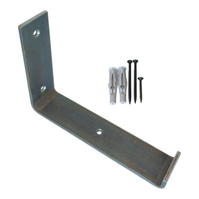 Scaffolding Shelf Bracket Bare Steel 7 inches 175mm Bend Down