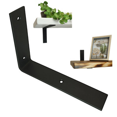 Scaffolding Shelf Bracket Black Mat 8 inches 200mm L Type