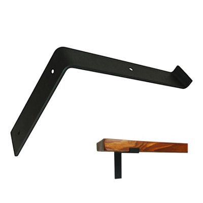 Scaffolding Shelf Bracket Black Mat 9 inches 225mm Bend Up