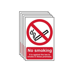 Scan 0567-5 No Smoking In These Premises PVC 200 x 300mm SCA05675