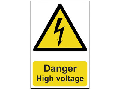 Scan 0761 Danger High Voltage - PVC 200 x 300mm SCA0761