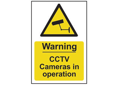 Scan 1311 Warning CCTV Cameras in Operation - PVC 200 x 300mm SCA1311