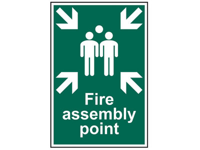 Scan 1541 Fire Assembly Point - PVC 200 x 300mm SCA1541