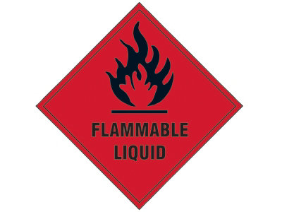 Scan 1850S Flammable Liquid SAV - 100 x 100mm SCA1850S