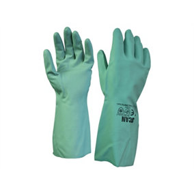 Scan 2ANP33G-24 Nitrile Gauntlets with Flock Lining Large Size 9 SCAGLONITG
