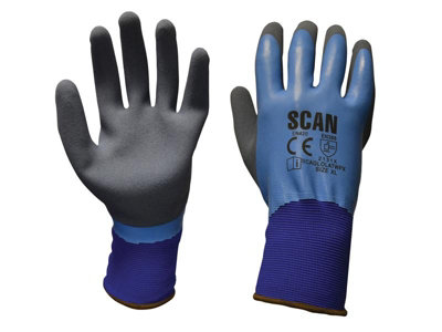 Scan 2ARK64L-36 Waterproof Latex Gloves - XL Size 10 SCAGLOLATWPX