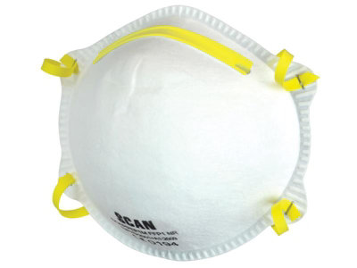 Scan 2ECB21 Moulded Disposable Mask FFP1 Pack Of 3 SCAPPEP1M