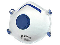 Scan 2ECB32 Moulded Disposable Mask Valved FFP2 Protection Pack Of 3 SCAPPEP2MV