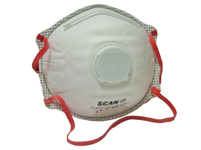 Scan 2ECP36-BOX Moulded Disposable Valved Masks FFP3 Pack Of 10 SCAPPEP3MVDB