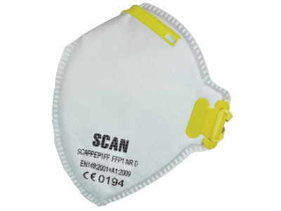 Scan 2EFA21 Fold Flat Disposable Mask FFP1 Pack Of 3 SCAPPEP1FF