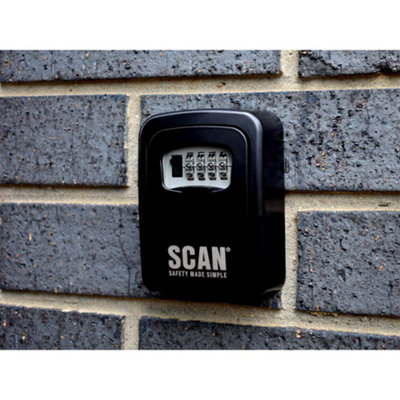 Scan 4 Dial Combination Key Safe Multi Colour (One Size)