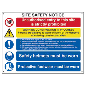 Scan 4550 Composite Site Safety Notice - FMX 800 x 600mm SCA4550