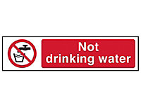 Scan 5051 Not Drinking Water - PVC 200 x 50mm SCA5051