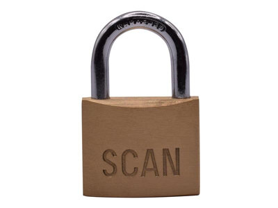 Scan Brass Padlock 40mm SCAPLB40