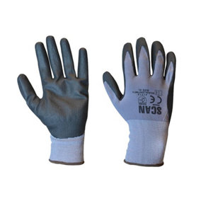 Scan Breathable Microfoam Nitrile Gloves - Medium Size 8 SCAGLONITMFM