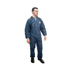 Scan Disposable Overall Coverall Triple Stitched Double Zipped Large SCAWWDOXL