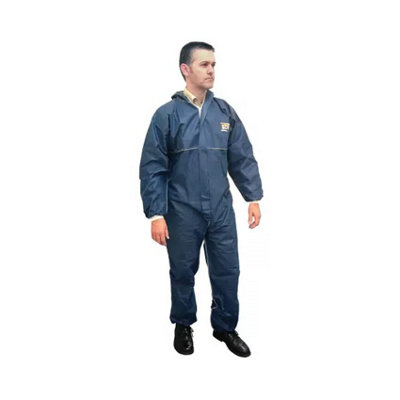 Scan Disposable Overall Coverall Triple Stitched Double Zipped Medium SCAWWDOM