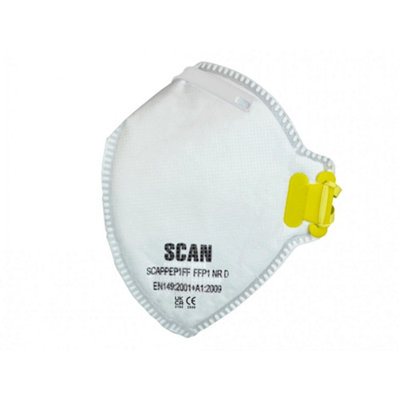 Scan Fold Flat Disposable Mask Ffp1 (pack Of 3) Multi Colour (One Size)