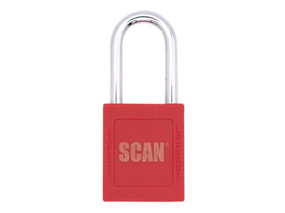 Scan GY-0001-40MM Lockout Padlock 40mm SCAPLLORED | DIY at B&Q