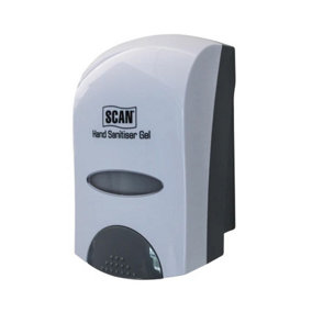 Scan Hand Sanitiser Gel Wall Dispenser 1 Litre Refillable Hand Press SCAHSDISP