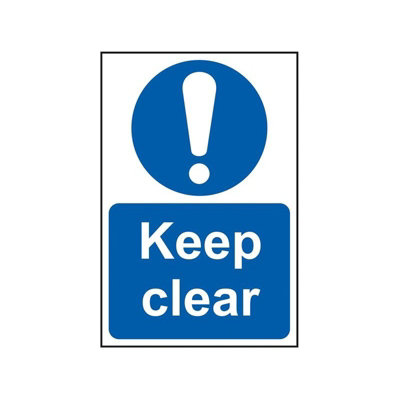 Scan Keep Clear - Pvc Sign 200 X 300mm Multi Colour (200 x 300mm)