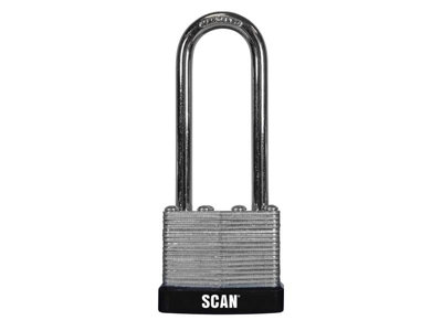 Scan Laminated Steel Padlock 40mm Long Shackle