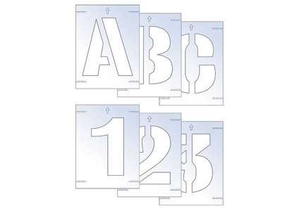 Scan - Letter & Number Stencil Kit 100mm