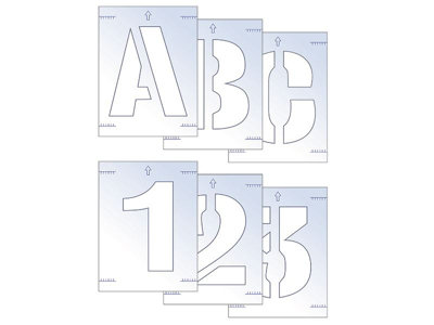 Scan - Letter & Number Stencil Kit 25mm