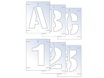 Scan - Letter & Number Stencil Kit 50mm