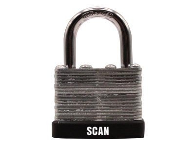 Scan QC0140 Laminated Steel Padlock 40mm SCAPLLAM40