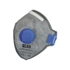 Scan SCAPPEP2OFFV 3 X FFP2V NR Valved Respirator Safety Dust Odour Masks