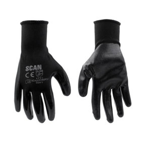 Scan Seamless Inspection Gloves - LSize 9 12 Pack SCAGLOINSP12