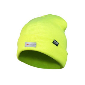 Scan SFCP01 Hi-Vis Yellow Beanie Hat Wooly Hat SCAHVBEAN