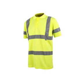 Scan SFTE04 Hi-Vis Polo Shirt Yellow - M (40in) SCAHVPSM