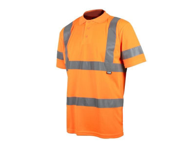 Scan SFTE04-O Hi-Vis Polo Shirt Orange - XXL (50in) SCAHVPSXXLO