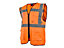 Scan SFV09-O Hi-Vis Utility Vest Waistcoat Orange - M (41in) SCAHVUWMO