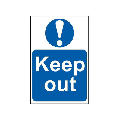 Scan Sign: Keep Out Multi Colour (200 x 300mm)