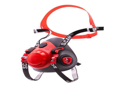Scan SM7501 Twin Half Mask Respirator No Filters SCAPPERESPMO