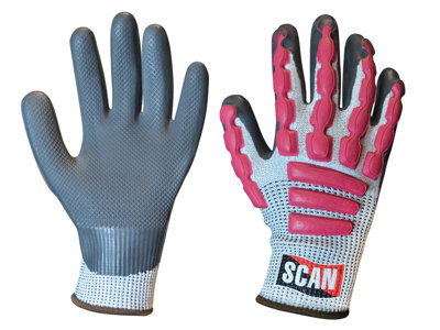 Scan T5000 Anti-Impact Latex Cut 5 Gloves - XL Size 10 SCAGLOAIXL